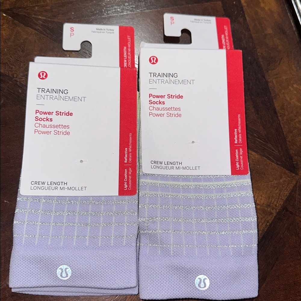 Lululemon Power Stride Socks in Light Purple